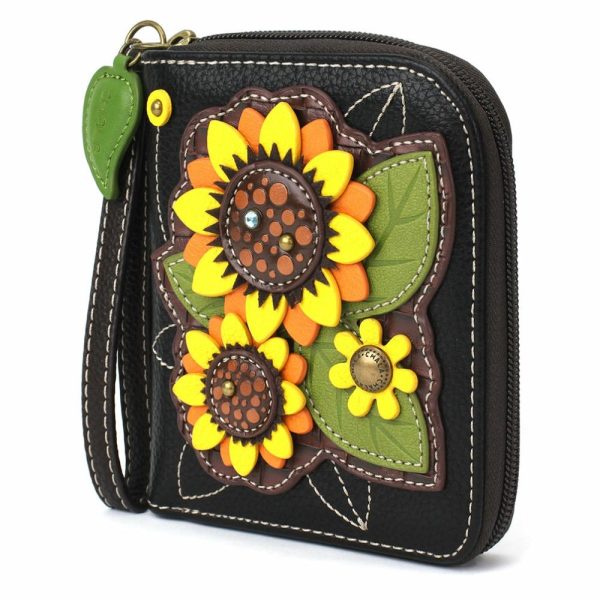 Wallets |  Zip Around Wallet – Sunflower Group Wallets Black Approx