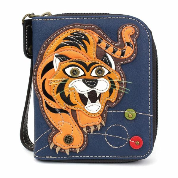 Wallets |  Zip Around Wallet – Tiger Wallets Navy Approx