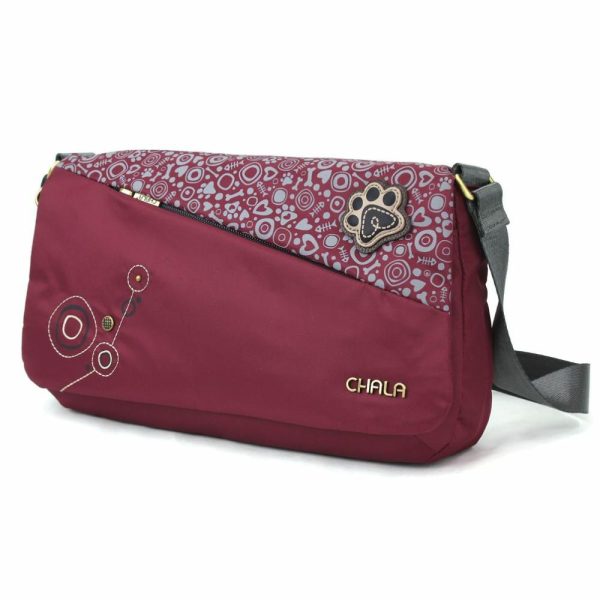 Messengers |  Cv – Envoy Messenger – Pawprint Messengers Burgundy Approx