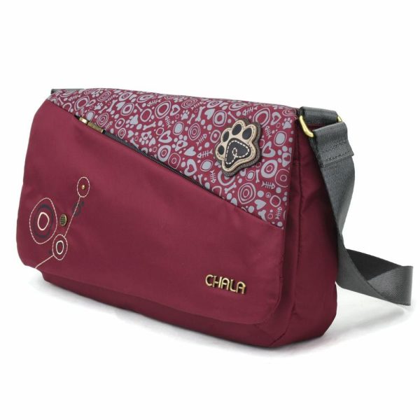 Messengers |  Cv – Envoy Messenger – Pawprint Messengers Burgundy Approx