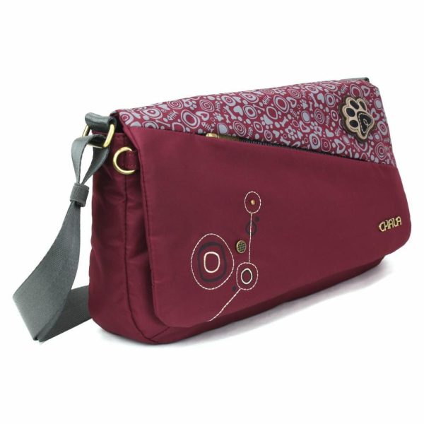 Messengers |  Cv – Envoy Messenger – Pawprint Messengers Burgundy Approx