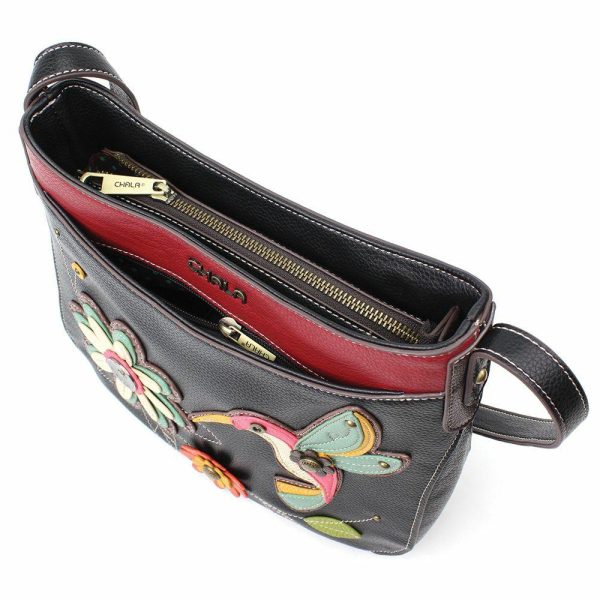 Crossbodies |  Crescent Crossbody – Hummingbird Crossbodies Black Approx