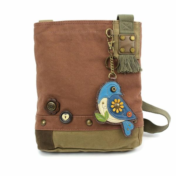 Crossbodies |  Patch Crossbody – Blue Bird Crossbodies Brown