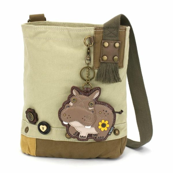 Crossbodies |  Patch Crossbody – Hippo Crossbodies Brown