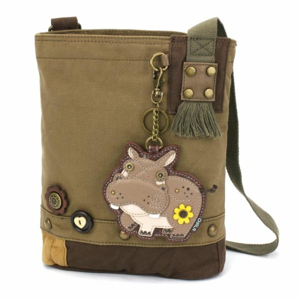 Crossbodies |  Patch Crossbody – Hippo Crossbodies Brown