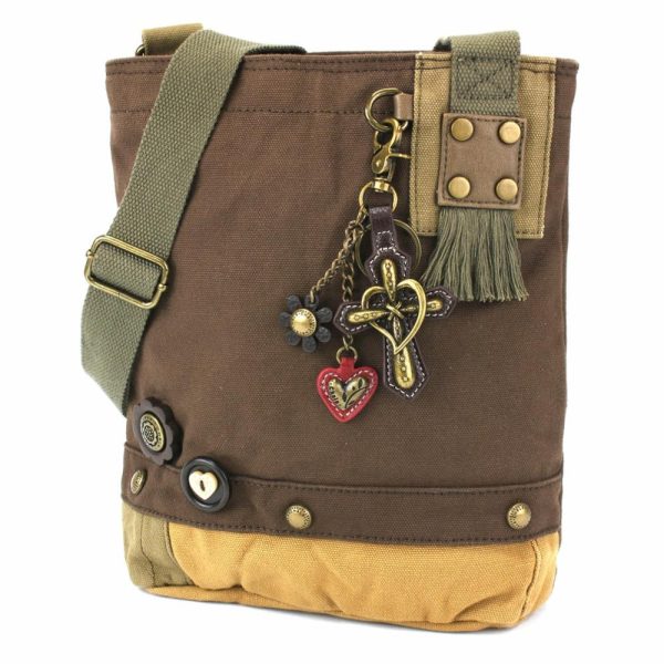 Crossbodies |  Patch Crossbody – Metal Charming Cross Crossbodies Brown