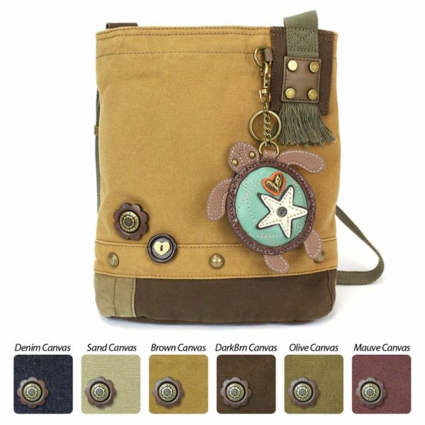 Crossbodies |  Patch Crossbody – Sea Turtle Crossbodies Brown