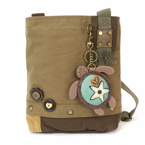 Crossbodies |  Patch Crossbody – Sea Turtle Crossbodies Brown