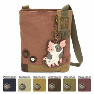 Crossbodies |  Patch Crossbody – Spotted Pig Pink Crossbodies Brown