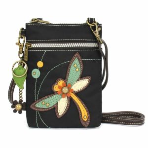 Crossbodies |  Cv – Cellphone Xbody – Dragonfly Crossbodies Black Approx