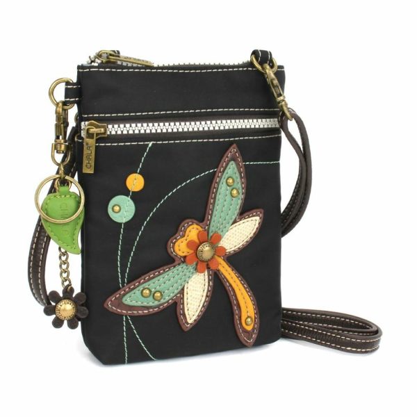 Crossbodies |  Cv – Cellphone Xbody – Dragonfly Crossbodies Black Approx