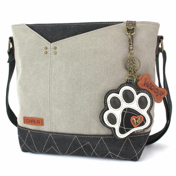 Crossbodies |  Prism Crossbody – B&W Pawprint Crossbodies Crossbodies