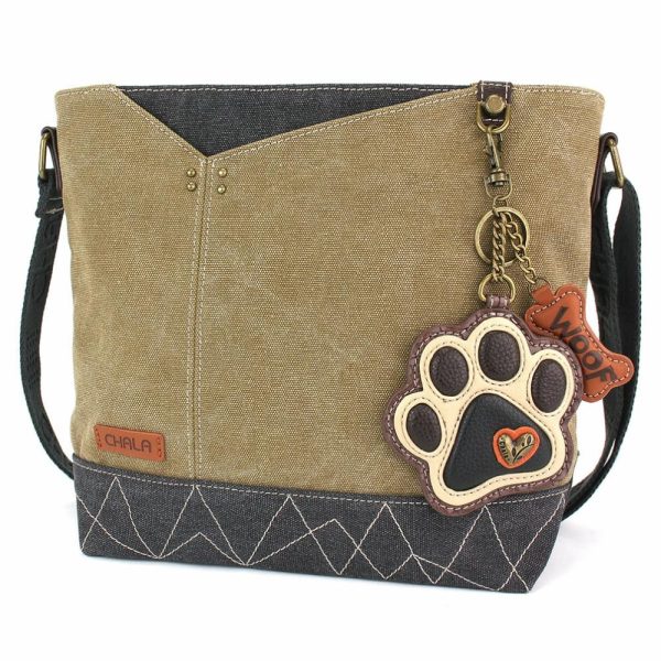 Crossbodies |  Prism Crossbody – Ivory Pawprint Crossbodies Crossbodies