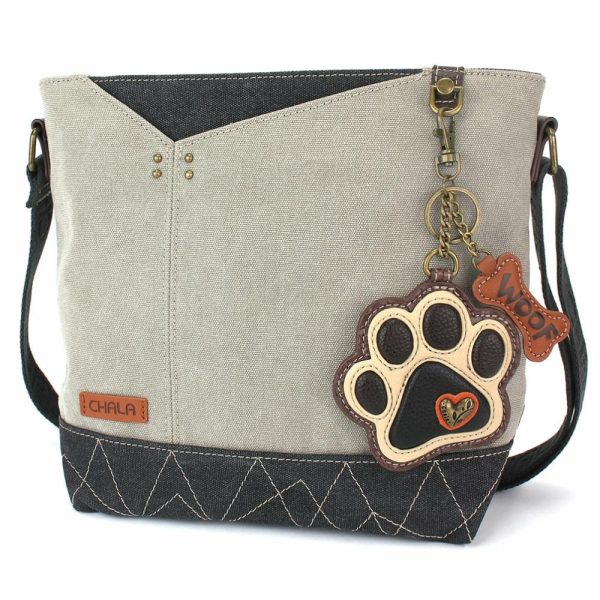 Crossbodies |  Prism Crossbody – Ivory Pawprint Crossbodies Crossbodies