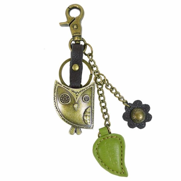 Keychains |  Metal Charming Keychain – Owl Keychains Keychains