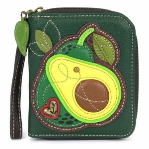 Wallets |  Zip Around Wallet – Avocado Wallets Dark Green Approx