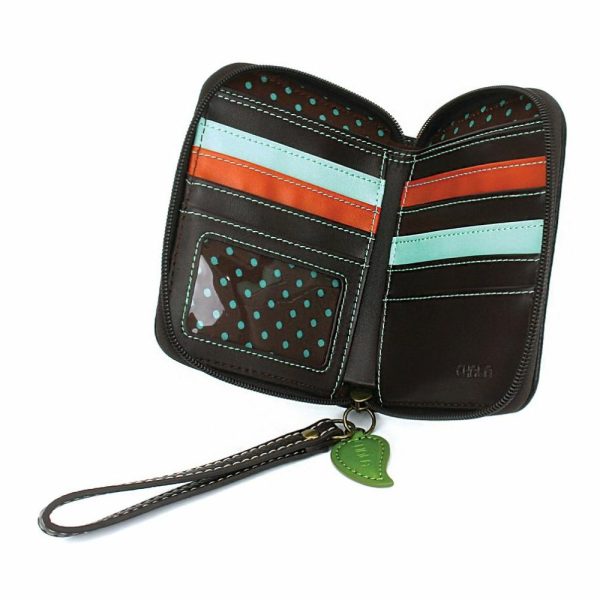 Wallets |  Zip Around Wallet – Dragonfly (Black) Wallets Black Approx